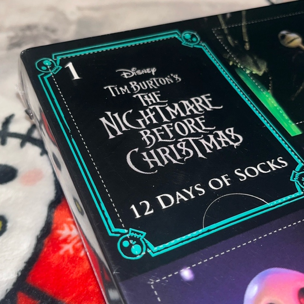 Disney Nightmare Before Christmas 12 Days of Socks